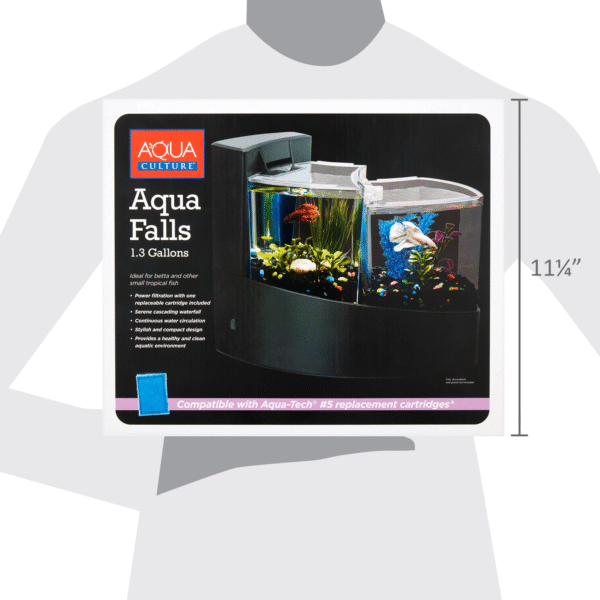 Acuario Aqua Culture de 1,3 Galones con Cascada