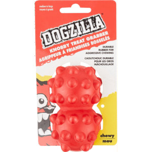 Dogzilla Knobby – Juguete de Goma Dura para Perros