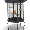 Jaula Para Aves Grande Pet Pioneer Hexagonal Jaula para Aves Grande Pets Pioneer – Hexagonal de 183 cm con Ruedas y Techo Protector