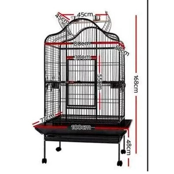 Jaula Para Aves Pet Pioner Xl B009 165X86 Cm 2 Jaula Para Aves Pet Pioner Xl B009