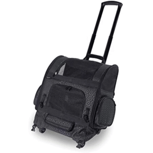 Petmate Gen7Pets Roller Carrier para Mascotas – Transportadora con Ruedas y Mochila Convertible, hasta 9 kg