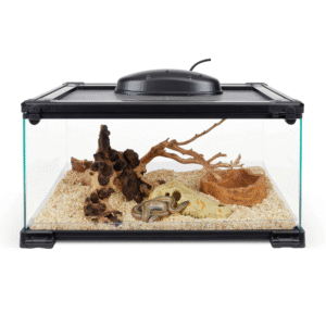 Zilla QuickBuild Terrario 20" x 12" x 10" – Con Bandeja de Cama Fácil de Limpiar