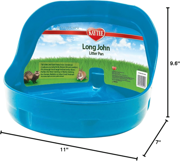 Kaytee Long John – Bandeja Higiénica para Hurones y Conejos
