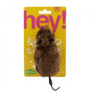 HEY! Juguete Ratón a Cuerda – Movimiento Realista, 15 x 7 cm