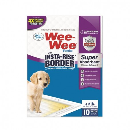 Sabanilla Wee Wee Super Absorbentes con Orilla Sabanilla Wee-Wee® Super Absorbente con Orilla Insta-Rise - Paquete x10