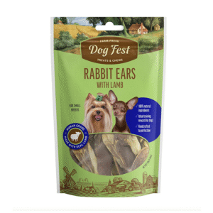 Snack Perro Dog Fest Orejas de Conejo con Cordero – 55 g