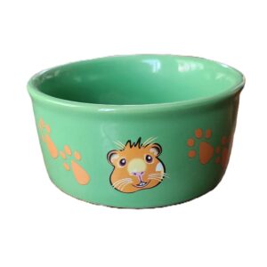 Kaytee Paw‑Print PetWare Bowl – Cuenco de Cerámica Duradera para Hurones y Roedores