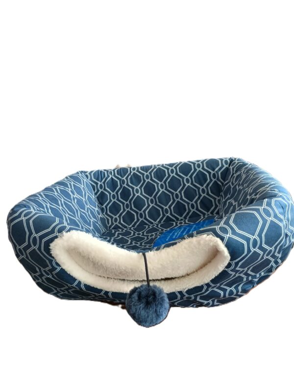 IMG-20251029-WA0076 Cozy Pet Cama 2 en 1 Azul para Gatos – Cueva y Cama Reversible